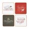 Tis The Season Christmas Variety Pack Set of 4 Wooden Drink Coasters 4"